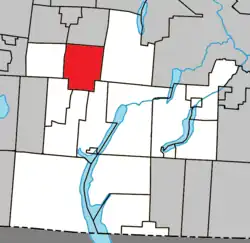 Location within Memphrémagog RCM