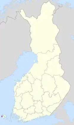 Location of Eckerö in Finland