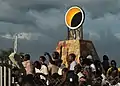 An eclipse monument in Pakwach, Uganda