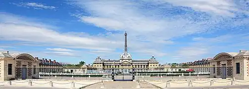 École Militaire from the Place de Fontenoy