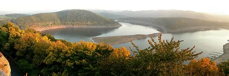 The Edersee today (low water level)