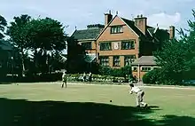 The bowling green at the Barlow Institute.