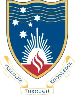 This image is the coat of arms of Edith Cowan University.