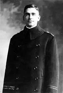 US Navy Lieutenant Edouard Izac, who recorded the report of the landing on Rona.