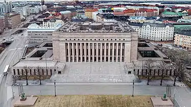 Aerial view of the Parliament House