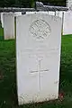 Tombstone of Edward Brittain, Granezza British Cemetery, Asiago Plateau