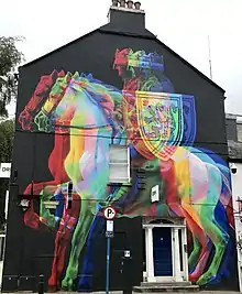 Mural of King Edward Bruce, 'Seek Dundalk' urban art festival