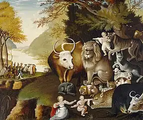 Edward Hicks, "Peaceable Kingdom," c. 1834