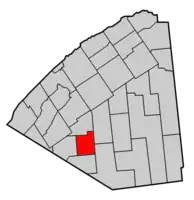 Map highlighting Edwards' location within St. Lawrence County.