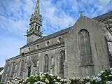 The neo-Gothic parish church