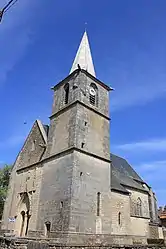 The church of Saint-Franchy, in Amazy