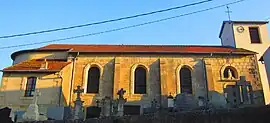 The church in Villers-sous-Prény