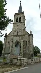 The church in Étevaux