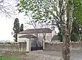 Saint-Étienne Church from the road to Montaut-les-Créneaux