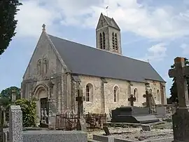 The church in Le Breuil-en-Bessin