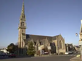 The church in Plonévez-Porzay