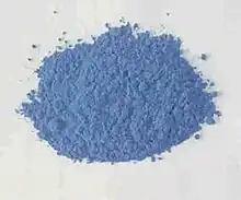 Powder of Egyptian blue