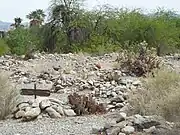 Unmarked graves in the Ehrenberg Pioneer Cemetery