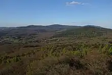 View from Atzelberg Tower along the main ridge of the Taunus