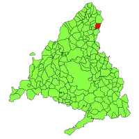 Municipal location within the Community of Madrid.