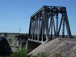 Historic El Mirage Agua Fria River Bridge built in 1895.