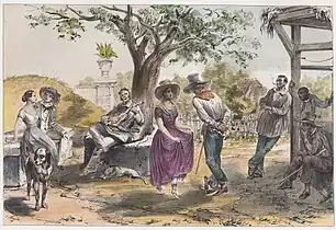 El Zapateado, Havana, in 1847, by Frédéric Mialhe