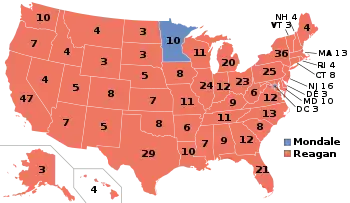 Results for the 1984 United States presidential election