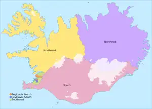 Constituencies of Iceland