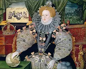 Queen Elizabeth I, pictured in 1588