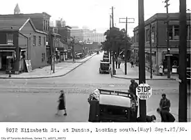 The first Chinatown went along Elizabeth and York Street, between Dundas and Queen Street.