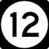 Route 12 marker