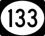 Route 133 marker