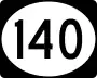 Route 140 marker