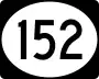 Route 152 marker