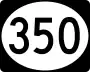 Mississippi Highway 350 marker