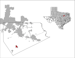 Location of Italy, Texas