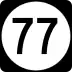 Route 77 marker