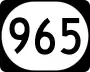 Iowa Highway 965 marker