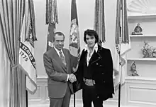 President Nixon and Elvis Presley.(Atkins, 1970)