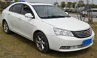 An Emgrand EC7 sedan