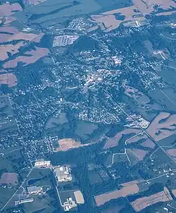 Eminence as seen from above.