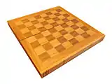 An empty 8×8 checkerboard