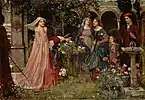 John William Waterhouse  The Enchanted Garden  1916 – 1917