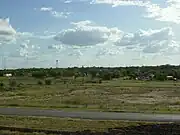 A glimpse of Encinal from Interstate 35.