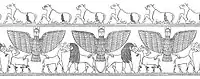 Entemena vase motif, with the eagle of Lagash.