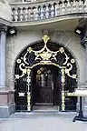 Art Nouveau gates in main entrance