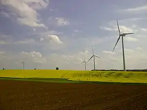 The wind farm in Is-en-Bassigny