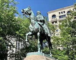 Statue of Casimir Pulaski in 2020