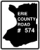 County Route 574 marker