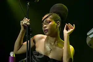 Erykah Badu at a concert in July 2008.